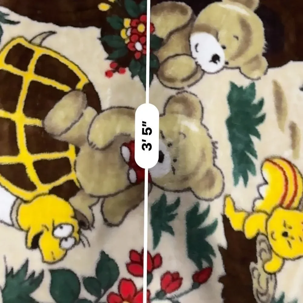 Vintage 1990s Tokyo Luck Plush Child’s Blanket